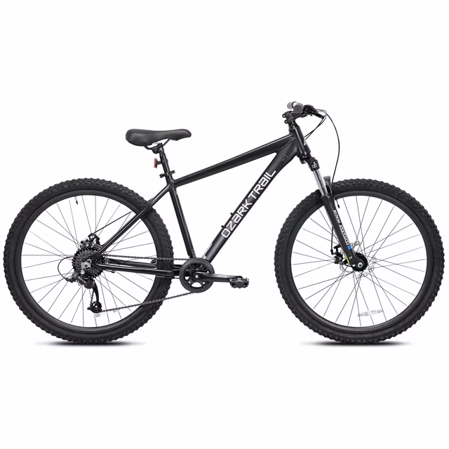 27,5" Ozark Trail Vibe Mountainbike, Rahmengröße Medium, geeignet für Fahrer mit einer Körpergröße von 1,60 m bis 1,73 m, Schwarz, Erwachsene