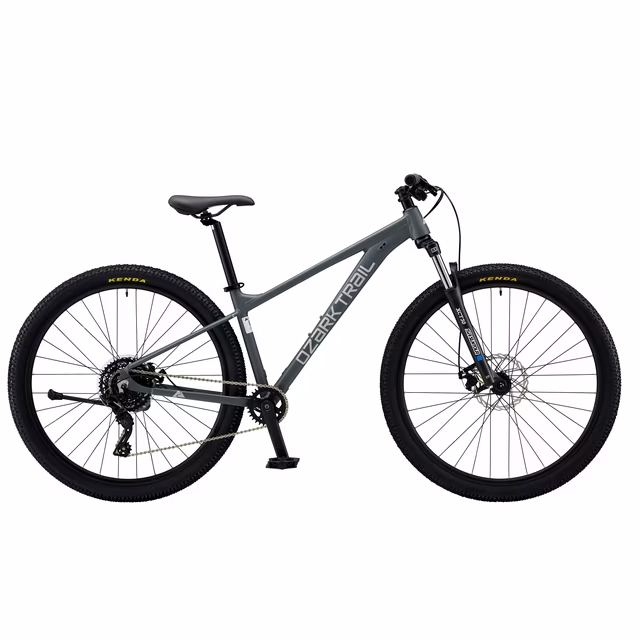29" Ozark Trail Ridge Mountain Bike, Small Frame, Fits Riders 5'0" - 5'6", Gray, Adult, Unisex