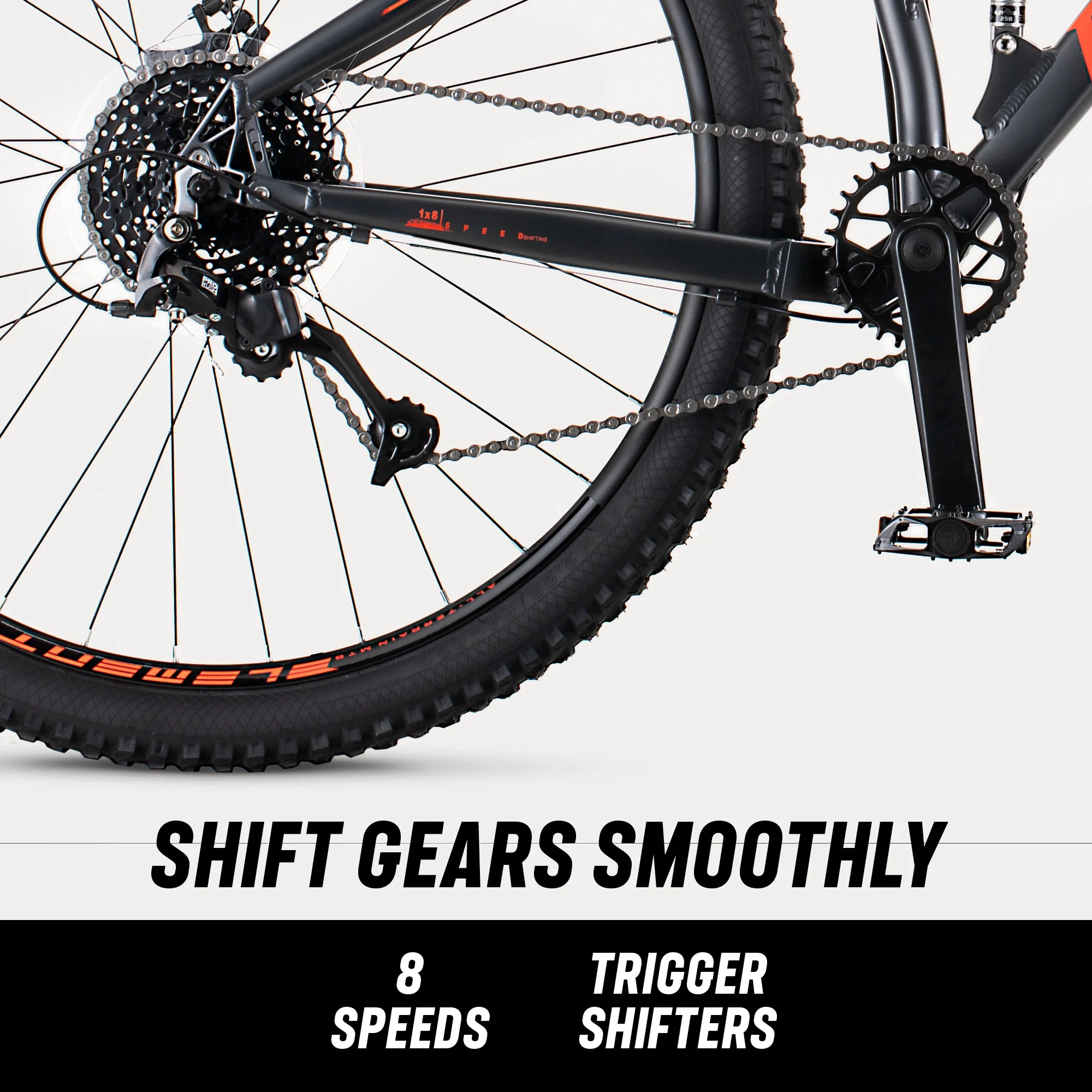 Mongoose Ledge X2 Mountainbike, 29-Zoll-Räder, 8 Gänge, Erwachsene ab 14 Jahren, Grau - Image 2