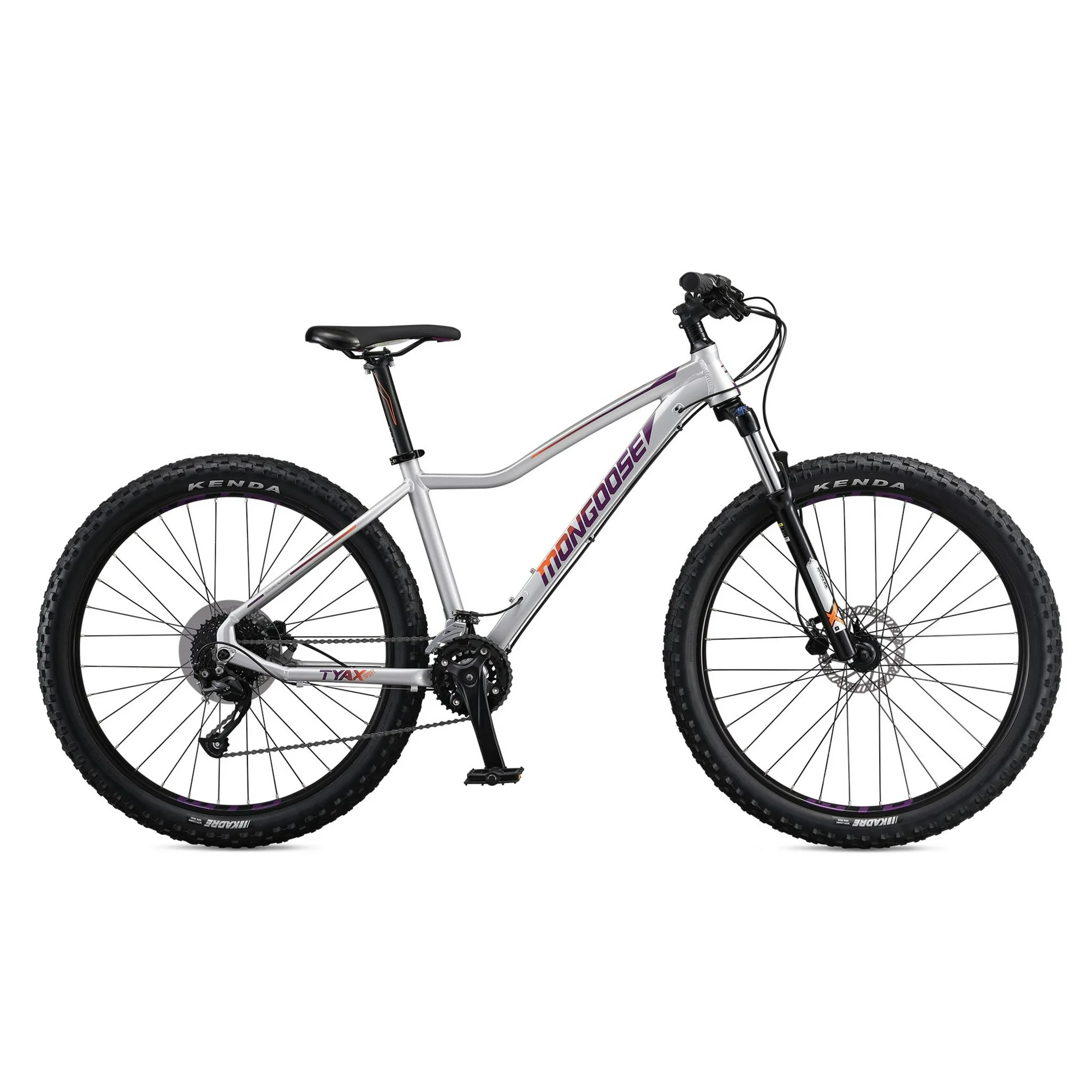 Mongoose Tyax 27.5 Small Sport Erwachsenen-Unisex-Mountainbike, 27,5 Zoll, Grau - Image 3